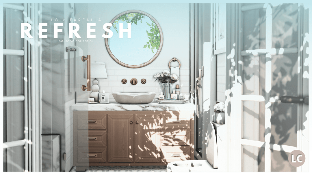 Галерея мода Шикарная ванная комната Refresh #3